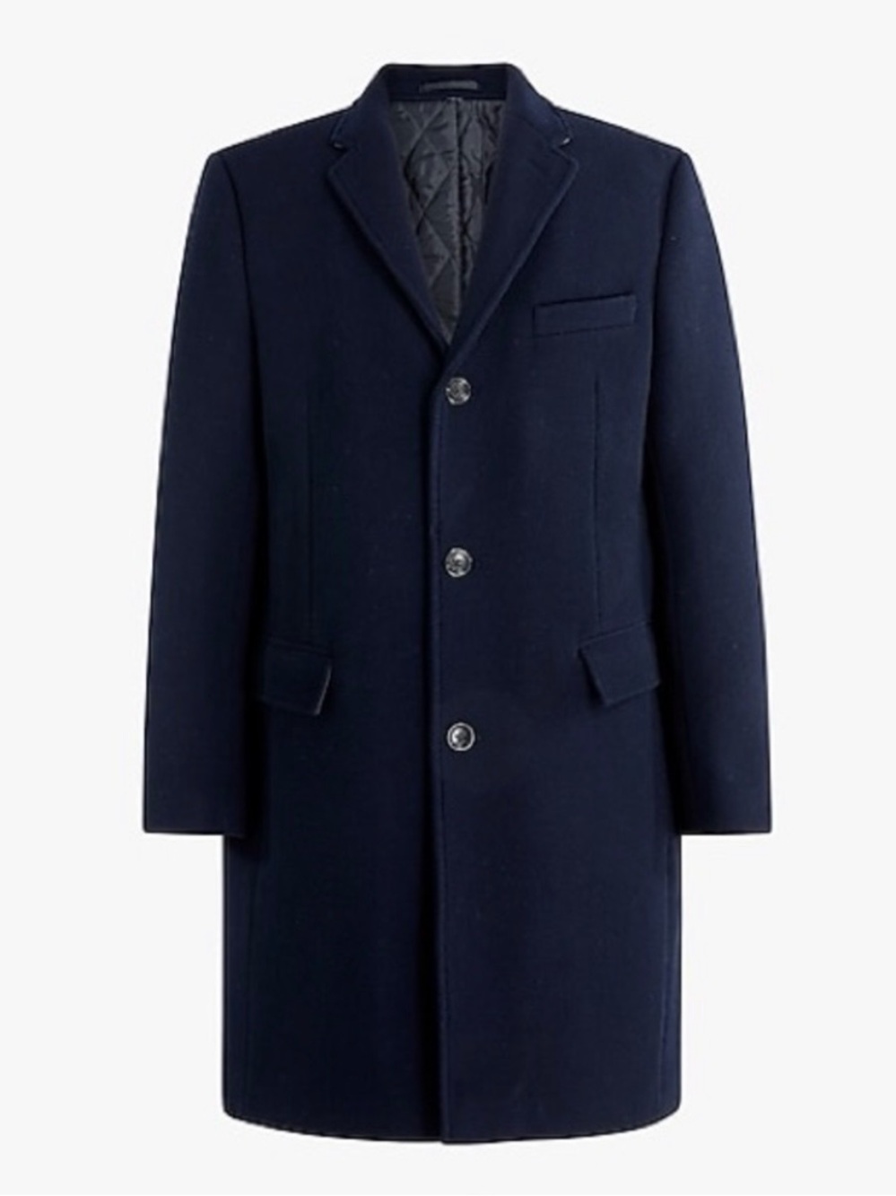J. Crew Men’s Navy Thompson Topcoat H1012
